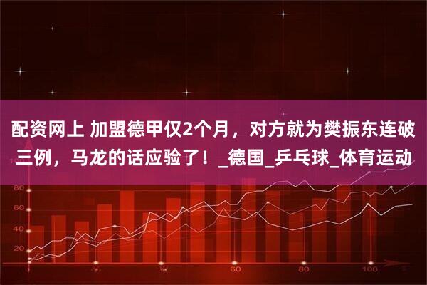 配资网上 加盟德甲仅2个月，对方就为樊振东连破三例，马龙的话应验了！_德国_乒乓球_体育运动