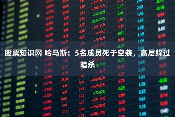 股票知识网 哈马斯：5名成员死于空袭，高层躲过暗杀